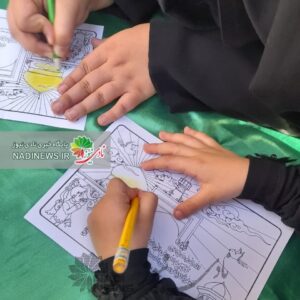 تصویر حرم امام رضا در نقاشی کودکان 