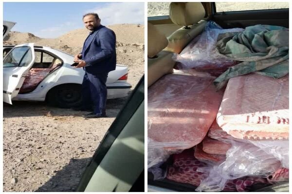 کشف۷۰۰ کیلو گوشت منجمد غیرمجاز از یک خودرو اطراف فرودگاه امام(ره)